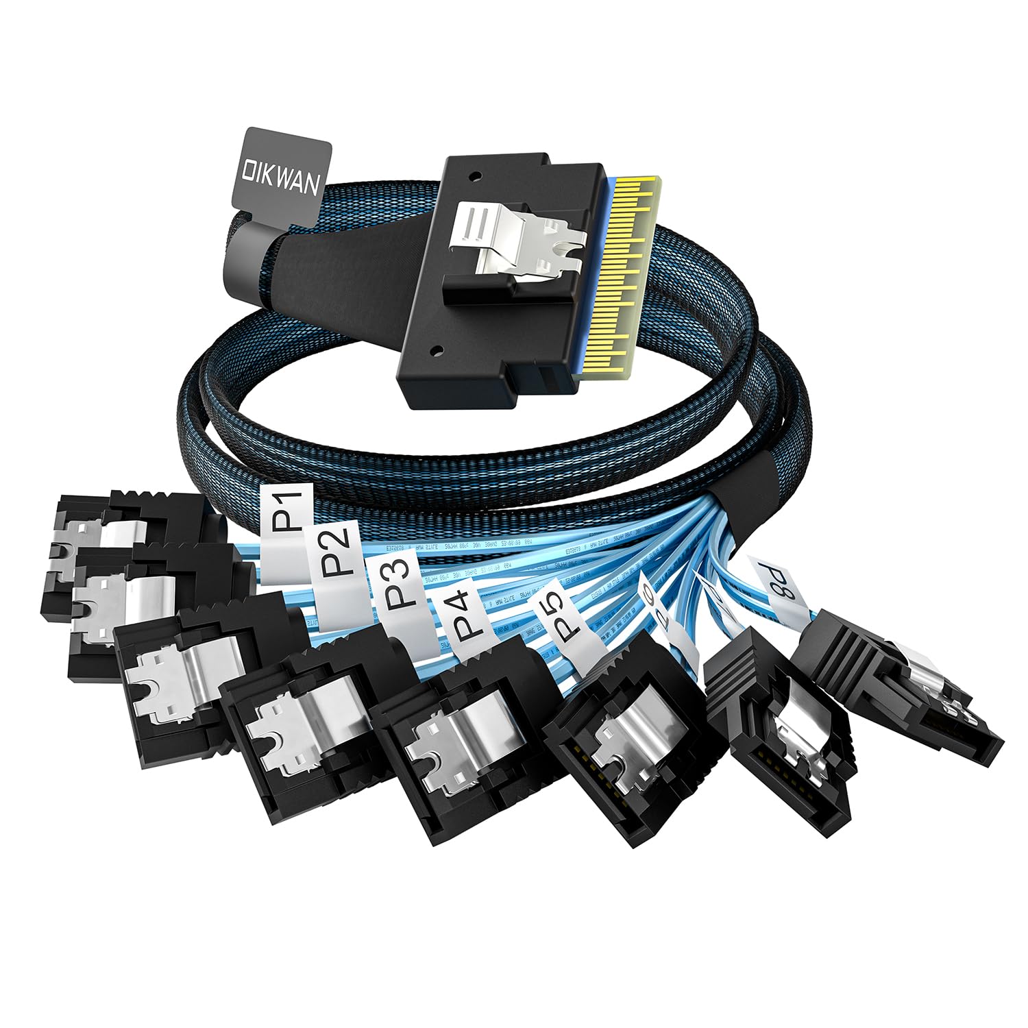 Amazon.com: OIKWAN SlimSAS 8i SFF-8654 74P Host/RAID to 8*SATA 7P